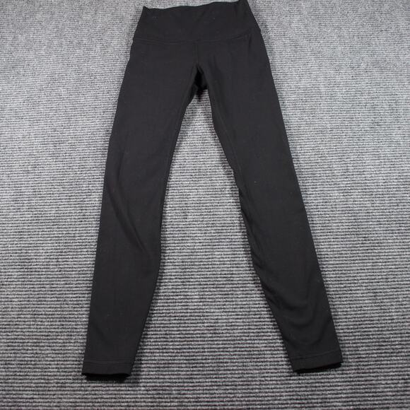 Lululemon Leggings Womens 4 Black High Rise 7/8 Ankle - Picture 2 of 8